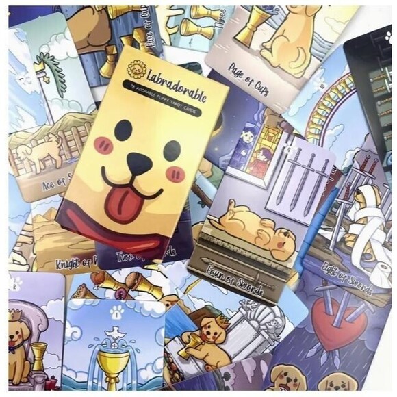 Labradoodle Tarot Cards Labradorable Deck Divination Cards Fortune Telling - Picture 8 of 9